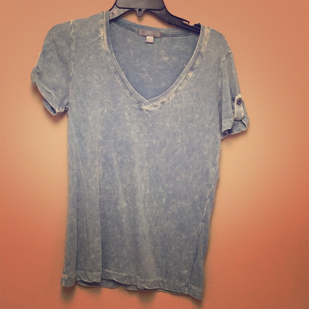 Blue V Neck